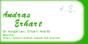 andras erhart business card